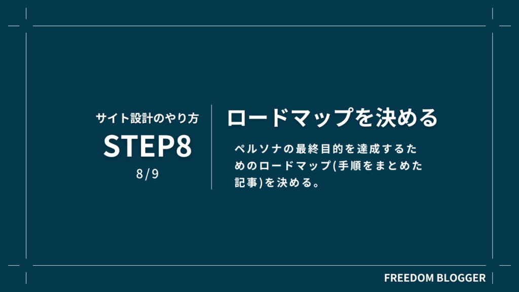 STEP8.ロードマップ記事を決める