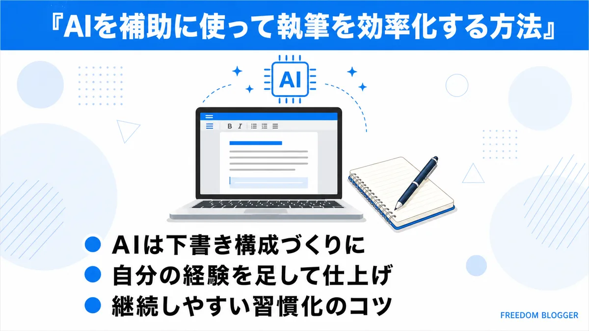 AIを補助に使う執筆効率化の方法