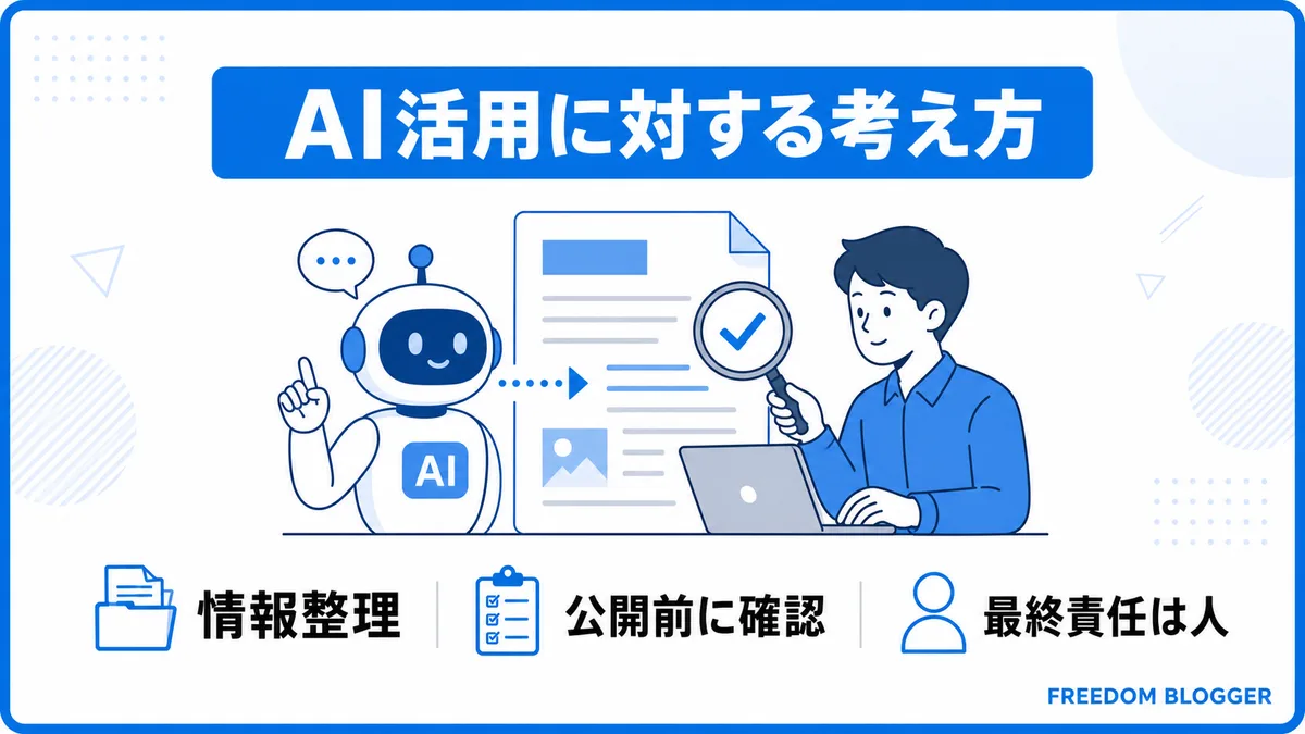 AI活用の方針と運営者の責任
