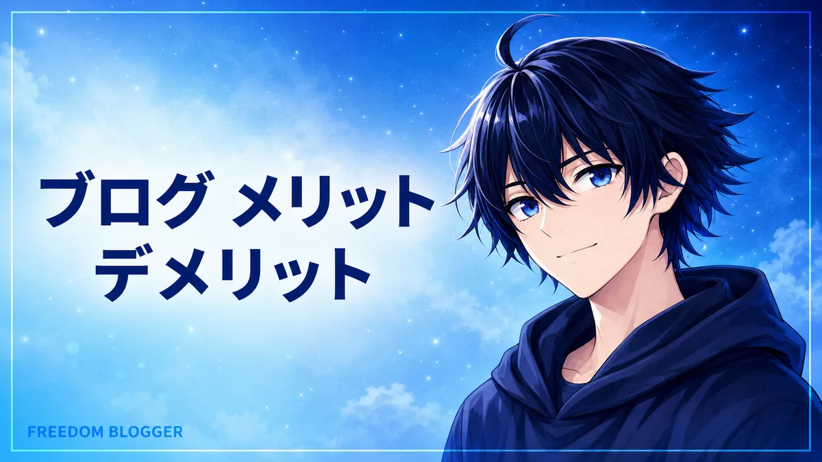 ブログ メリット デメリット