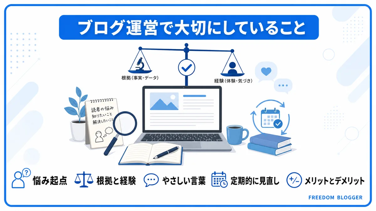 ブログ運営で大切にしていることの導入