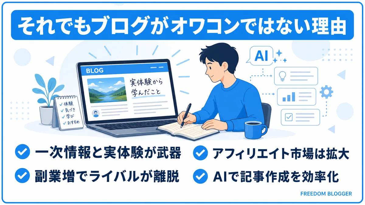 ブログ オワコンではない理由 一次情報 市場拡大