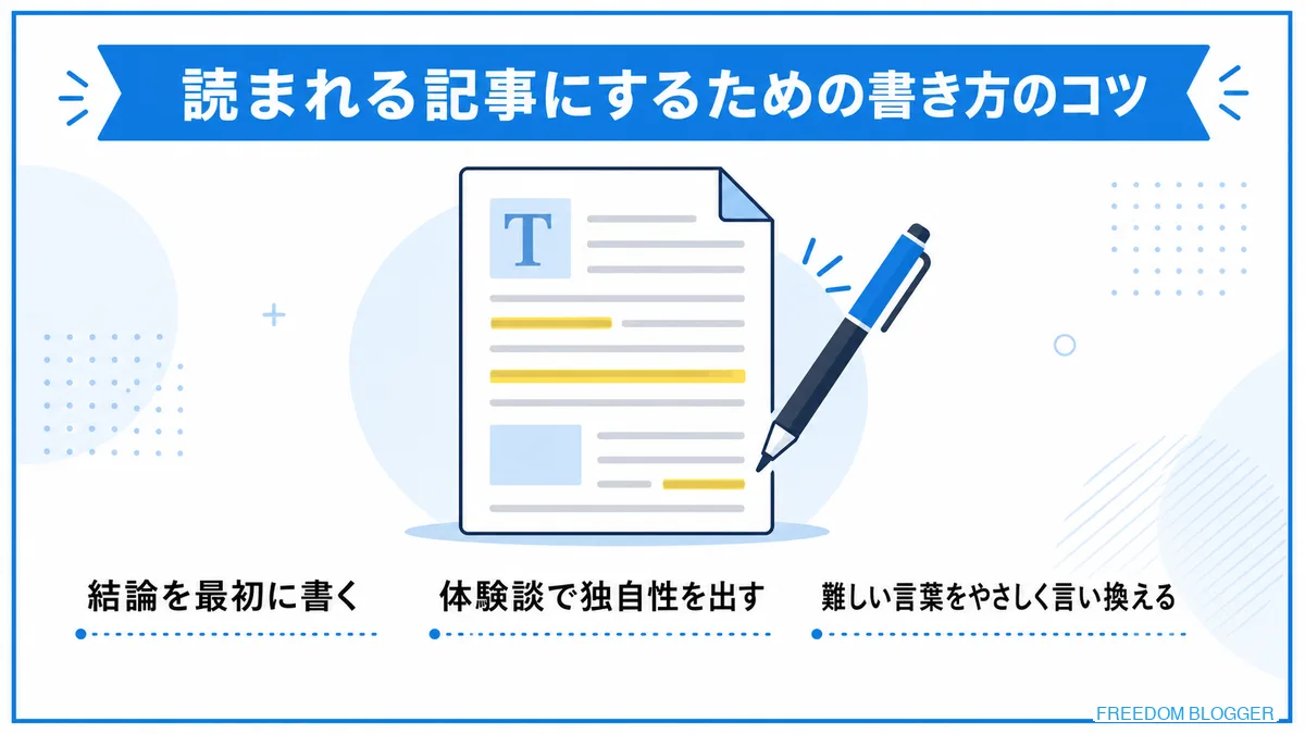 読まれる記事にする3つのコツ
