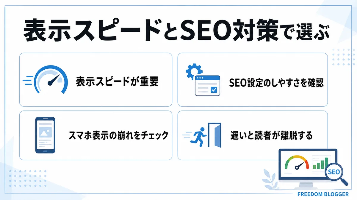 表示スピードとSEO対策で選ぶWordPressテーマ