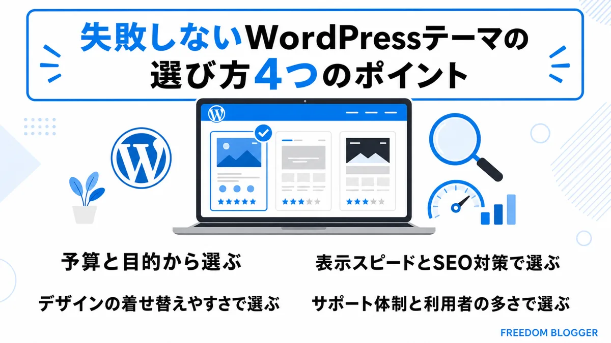 失敗しないWordPressテーマの選び方4ポイント