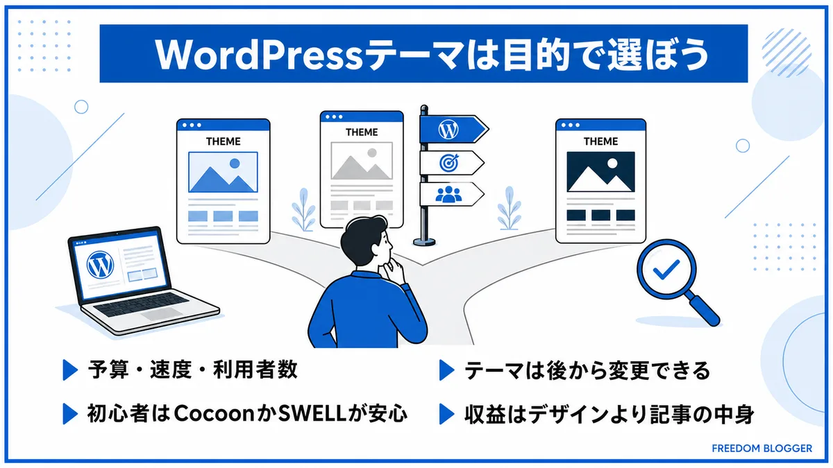 WordPressテーマおすすめの選び方まとめ