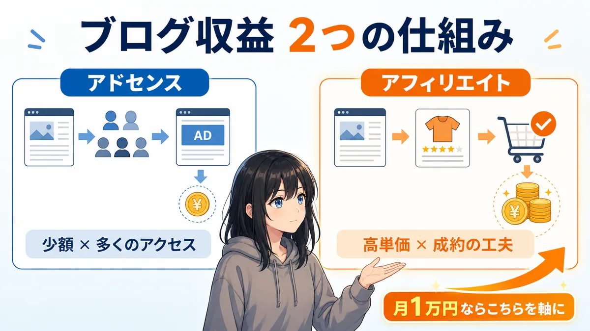 商品から成約までの収益の流れを示した図解