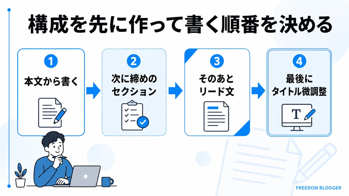 ブログ執筆のおすすめの順番