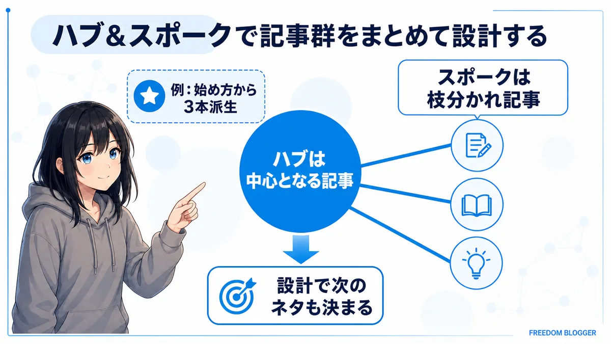 ハブ＆スポークで記事群を設計する方法