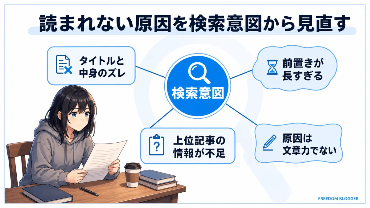 ブログが読まれない原因を検索意図から見直すポイント